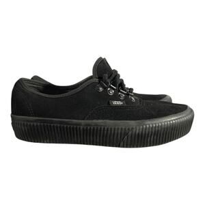 Vans Size 9 W 7.5 M Black Creeper Platform Sneakers Goth Punk Suede Womens Mens